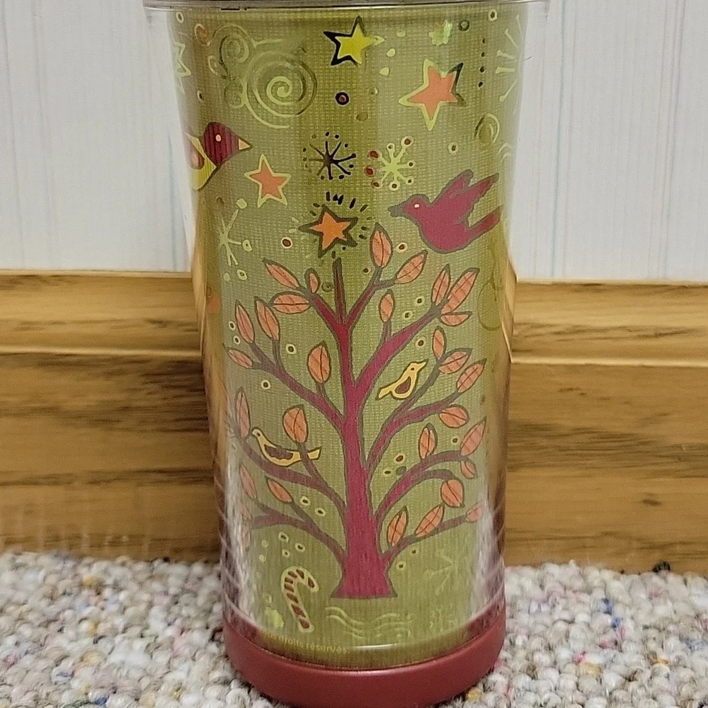 Starbucks 8 Oz Festive Reindeer Travel Mug